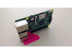 minimal raspberry pi 3 mount diy wall 3d print model - Mito3D