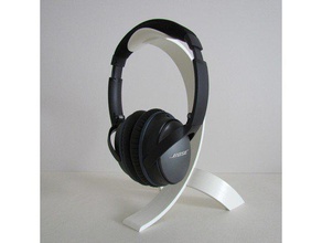 headphone stand music accesories headphones holder headset heaphone office 3d print model - Mito3D