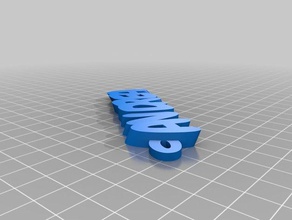 andrea 1 keychains customized 3d print model - Mito3D