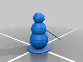 fijo muñeco de nieve golem La impresión en 3d 3d print model - Mito3D