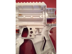 nerf mod mkii trigger - reduced play & magnet return sport outdoors mk2 blaster modulus recon stock 3d print model - Mito3D