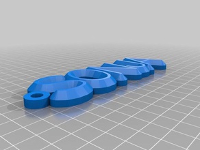 sonja keychain organization customized 3d print model - Mito3D