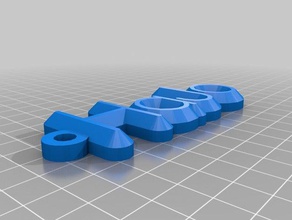 hajo llavero organización personalizado 3d print model - Mito3D