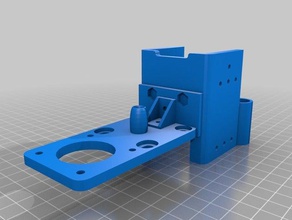 laser mount much4 assembly x-carriage 3d print model - Mito3D