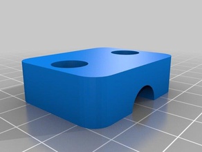 la mitad de una pulgada abrazadera tubo m5 3d print model - Mito3D