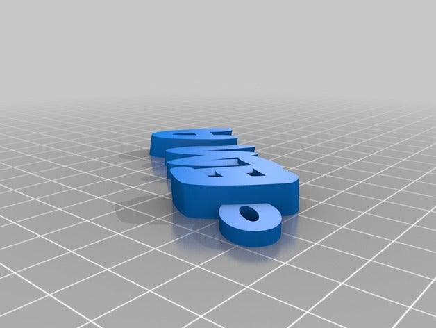 elma Anahtarlık özelleştirilmiş 3D print model - Mito3D