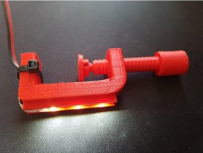 kelepçe açtı araçlar g-kelepçe led tutucu şerit 3d print model - Mito3D