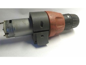 drill motor holder r c vehicles 3d print model - Mito3D