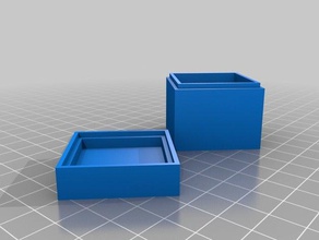 meine angepasste polygonale boxfourside Deckel Container kundengebundene 3d print model - Mito3D