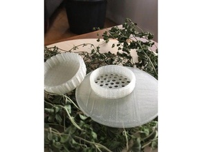 frasco de vidro com o tempero, tempero tampa do agregado familiar recipiente alimentos erva ervas jar a cozinha mason masonjar shaker spice 3d print model - Mito3D