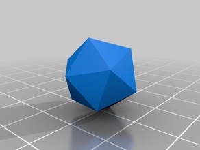 icosaedro matematica arte su misura 3d print model - Mito3D