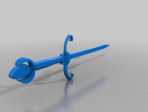 naegling tarama ve kopyaları ejderha eragon fantezi yineleme kılıç silah 3d print model - Mito3D