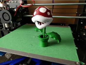 piranha planta jogos personagens mario nintendo tubo jogo de vídeo videogames 3d print model - Mito3D