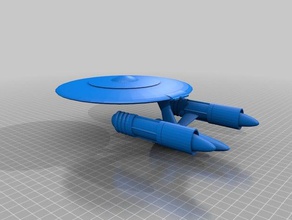 star trek style starship 3d printing 3d print model - Mito3D
