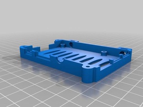 pulpos caso v de la ranura montaje girado plana La impresión en 3d raspberry pi 3 3d print model - Mito3D