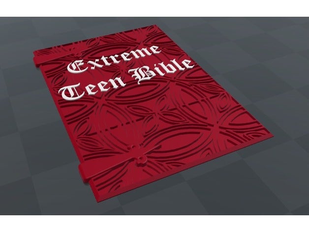 merle's extreme teen bible cover - adventure zone props book costume dnd dragons dungeons merle podcast prop 3D print model - Mito3D