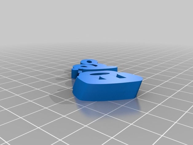 eloise my customized iamburny's v2 text - name keyring keyfob keychains 3D print model - Mito3D