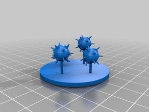 mar minas combate naval de juegos y juguetes 3d print model - Mito3D