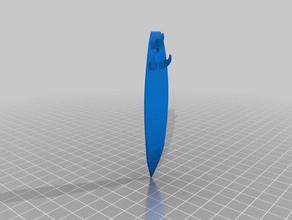 Surfbrett Schlüsselanhänger 3d-drucken keyholder surf surfboard 3d print model - Mito3D