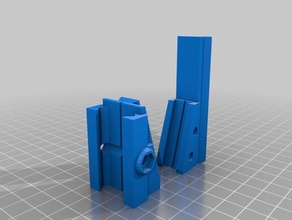 h henverstelbares airsoft mont L'impression 3d pièce jointe pièces 3d print model - Mito3D