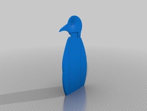 Pinguin-Lesezeichen 3d-drucken 3d print model - Mito3D