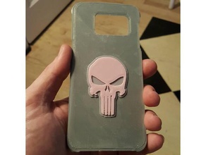 samsung galaxy s7 edge punisher case mobile phone 3d print model - Mito3D