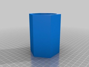 pen pencil cup office 3d print model - Mito3D
