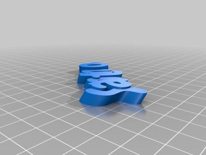 llavero de santino organización personalizado 3d print model - Mito3D
