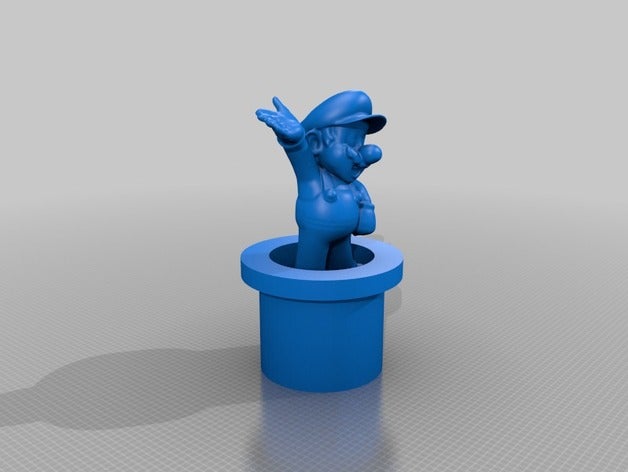 mario Rohr Skulpturen Figur nintendo super 3D print model - Mito3D