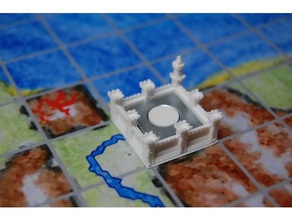 construção de jogos tabuleiro conselho administração boardgame prédio castlle fantasia jogo medieval rpg estratégia táticas torre 3d print model - Mito3D