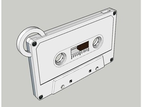 audio tape props 3d print model - Mito3D