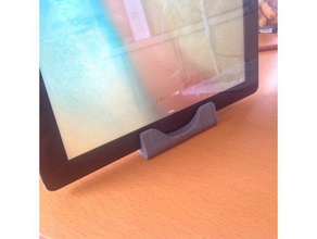 noch ein ipad 3 halter tablet stand holder 3d print model - Mito3D