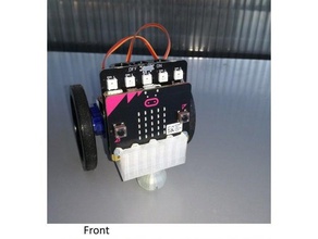 micro-robô pouco chassis robótica microbit plugandplay robô 3d print model - Mito3D