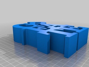 crea la variabile word scultura sculture su misura 3d print model - Mito3D