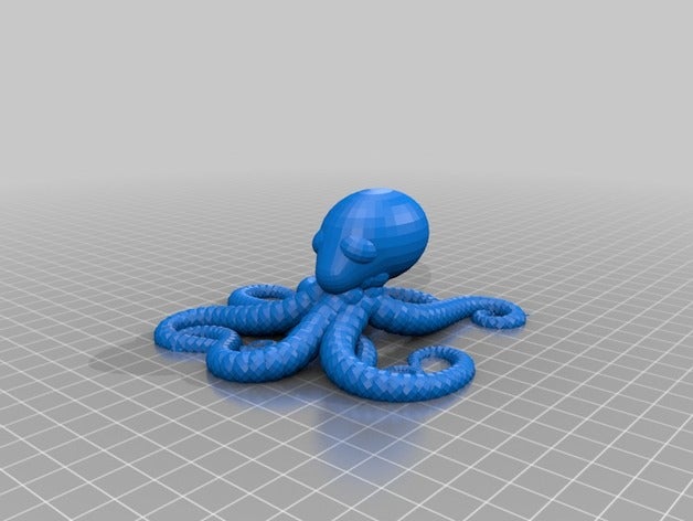 random octopus decor customized 3D print model - Mito3D