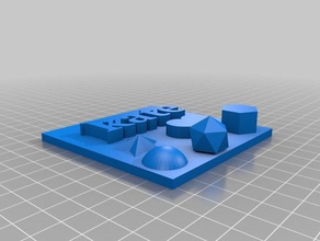 kates name plate 3d printing 3d print model - Mito3D