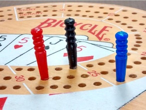 peg cribbage game toy & accessories 3d print model - Mito3D