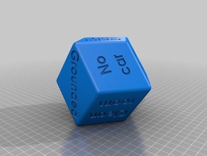 ebeveynlik zar 3d print model - Mito3D