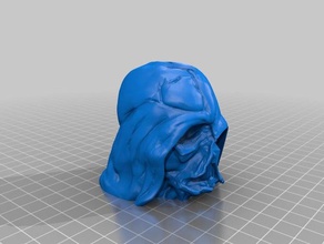 darth then & now models vader helmet melted star wars 3d print model - Mito3D