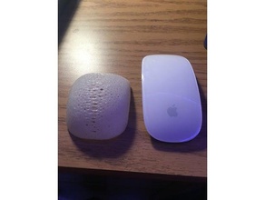 de voronoi magic mouse jorobado equipo apple ordenador portátil macbook pro el ratón 3d print model - Mito3D
