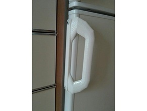 fridge handle kitchen & dining created freecad made refridgerator 3d print model - Mito3D