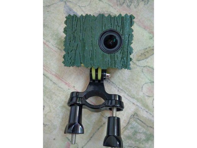 xiaomi yi camo plaka kamera 3D print model - Mito3D