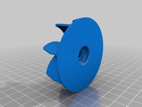 hair dryer fan impeller replacement parts 3d print model - Mito3D