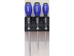 screwdriver wall pegboard mount - philips expert tool holders & boxes 3d print model - Mito3D