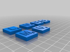scrabble lettere La stampa 3d scrabblepiece piastrelle 3d print model - Mito3D