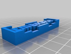 embrace customized nameplate generator learning 3d print model - Mito3D
