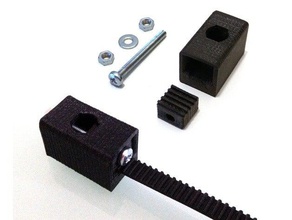 belt tensioner 3d printer accessories clamp holder gt2 reprap 3d print model - Mito3D
