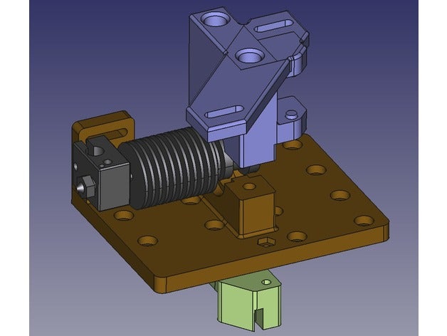 anet a8 e3d hotend auto leveler mounting kit 3d printer accessories 3D print model - Mito3D