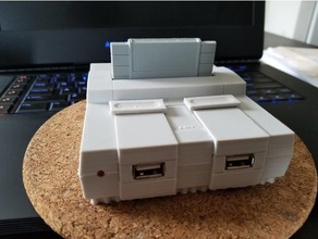 snes cart minisnes replica retro pi system 3d print model - Mito3D