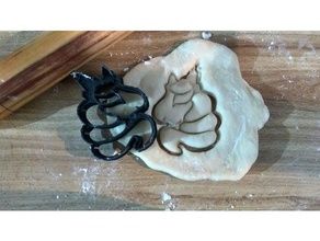 tek boynuzlu at kafası kurabiye kalıbı mutfak ve yemek 3d print model - Mito3D